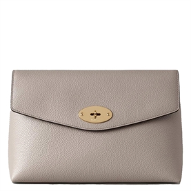 Mulberry Large Darley Cosmetic Pouch Cashmere Taupe 